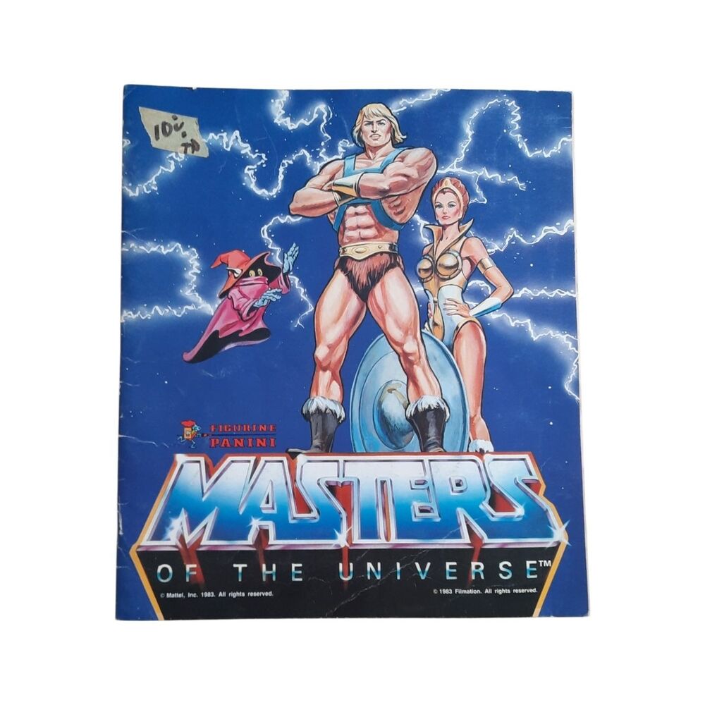 Masters of the Universe Blue Collectible Sticker Album - Panini